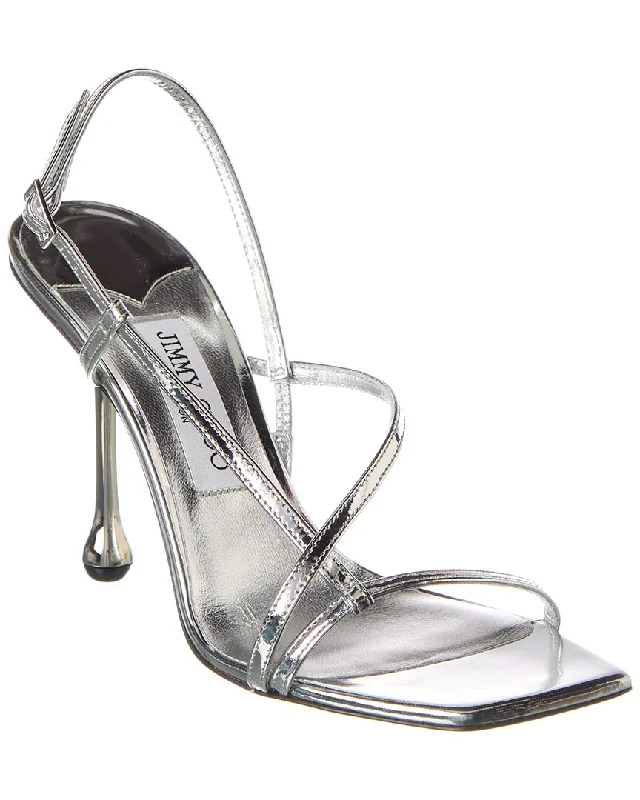 Comfortable Business Shoes Jimmy Choo Etana 95 Leather Sandal