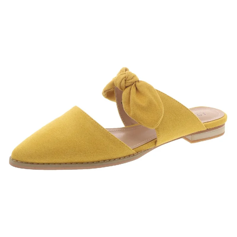 Must-Have Shoe Styles Journee Collection Womens Faux Suede Pointed Toe Mules