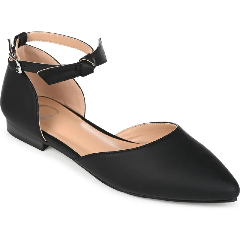 Comfortable Slip-On Shoes Journee Collection Womens Vielo Faux Leather Pointed Toe D'Orsay