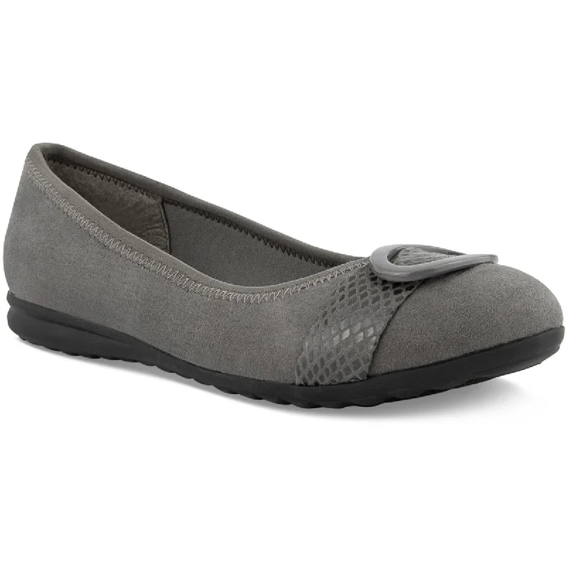 Comfortable Motion Flexible Shoes Karen Scott Womens Tashelle Faux Suede Moccasins