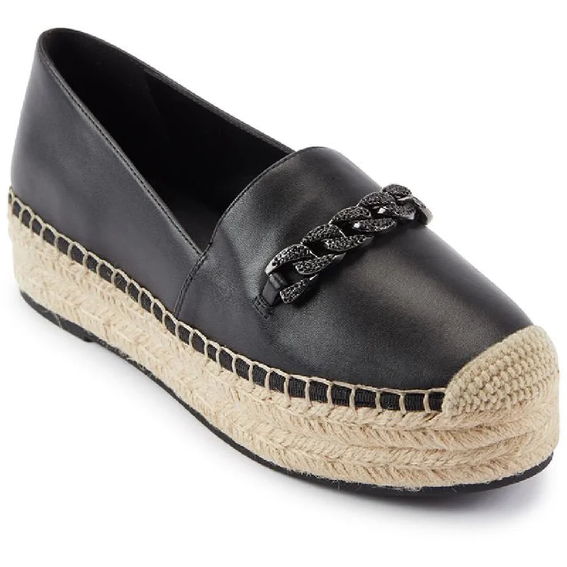 Vintage Boots Deals Karl Lagerfeld Paris Womens Mox Leather Emebllished Espadrilles