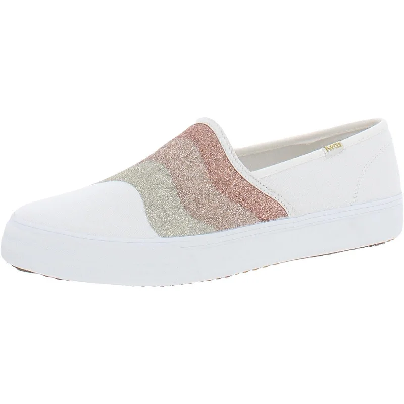 Comfortable Stretch Shoes Promotion Keds Womens Double Decker Wave Canvas Glitter Loafers Comfortable Stretch Shoes Promotion Keds Womens Double Decker Wave Canvas Glitter Loafers