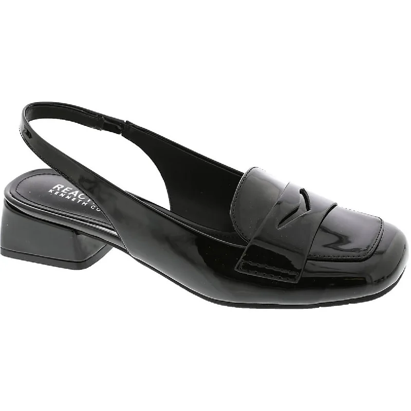 Modern Fashion Sale Kenneth Cole Reaction Womens LEWIS SLING Patent Leather Square toe Slingbacks Modern Fashion Sale Kenneth Cole Reaction Womens LEWIS SLING Patent Leather Square toe Slingbacks