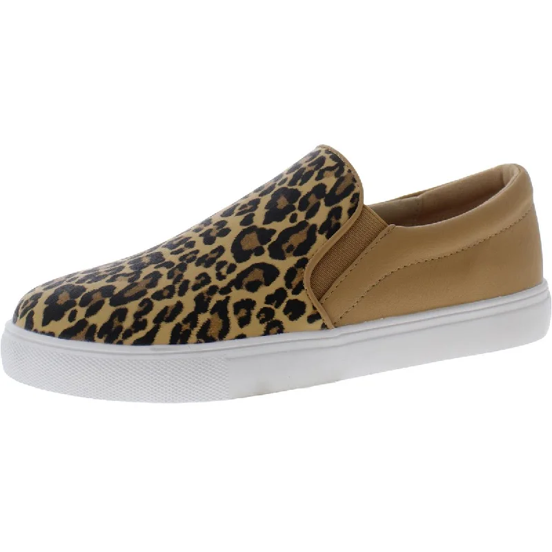 Glamorous Fashion Offers KneaBron Womens Animal Print Casual Slip-On Sneakers