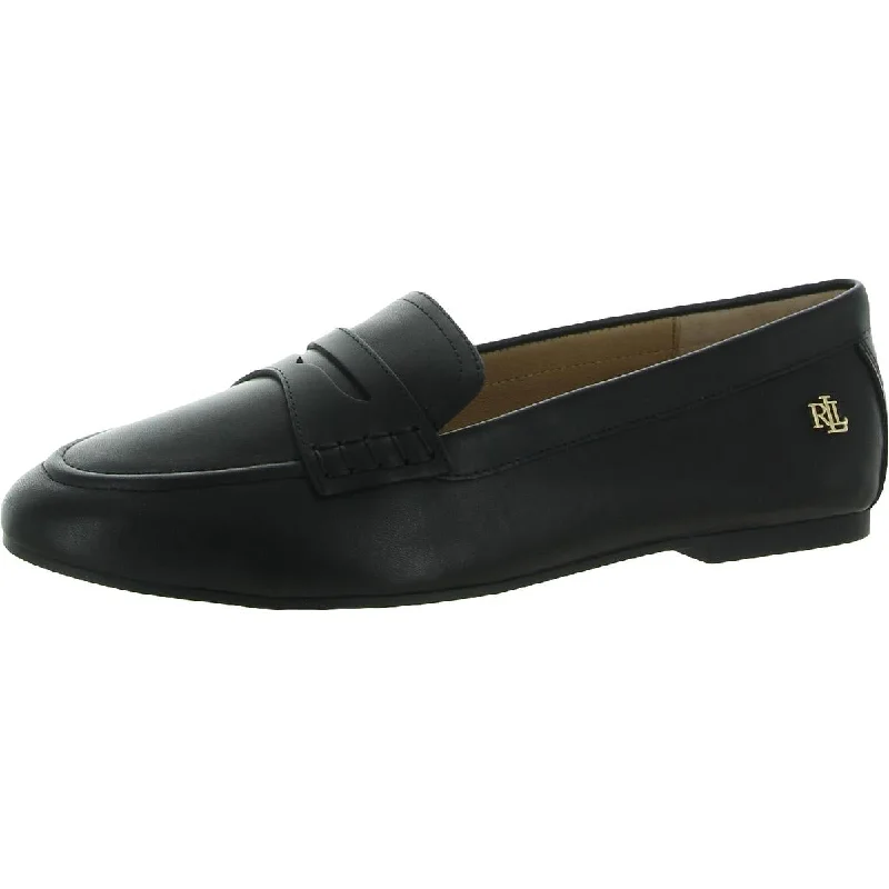 Cozy Chic Promotions Lauren Ralph Lauren Womens Adison Leather Slip On Loafers