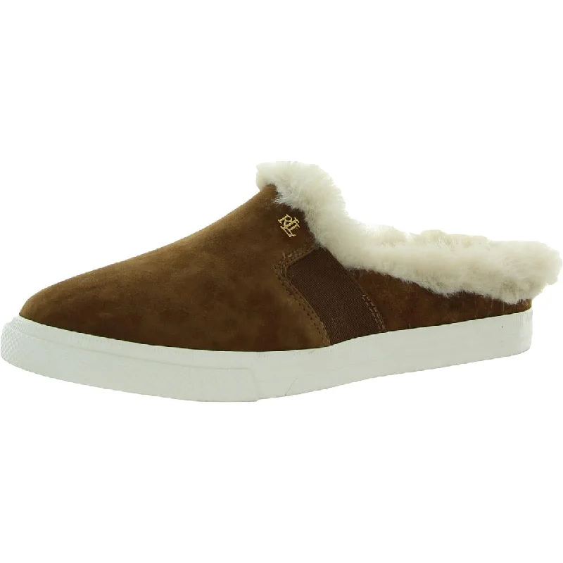 Exclusive Designer Style Deals Lauren Ralph Lauren Womens Jinny Mule Faux Fur Mules