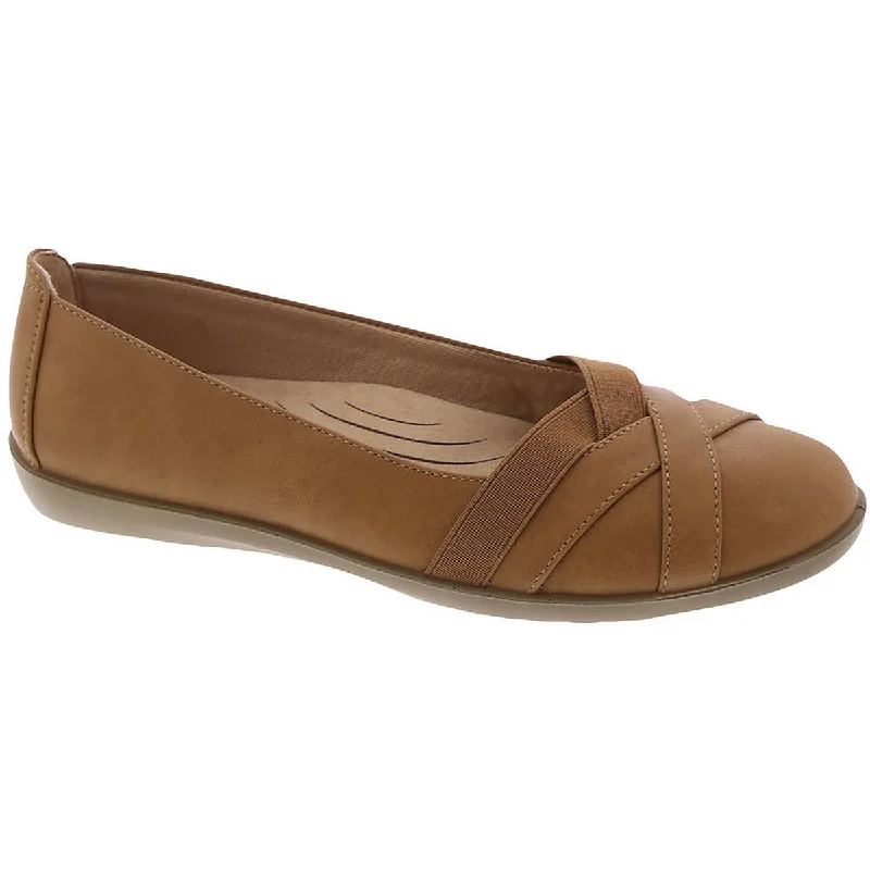 Season Offer LifeStride Womens Northern Faux Leather Arch Support Ballet Flats
