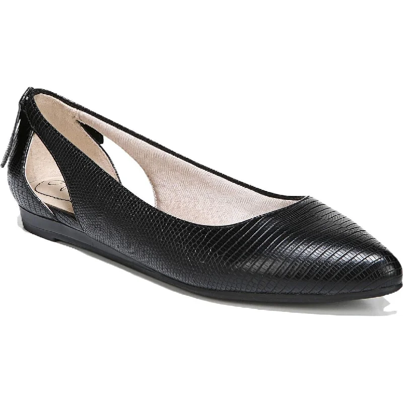 Flash Sale Now LifeStride Womens Quicken Faux Leather Slip On Pointed Toe Flats