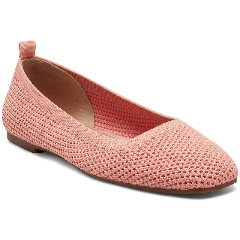 Fashion Frontiers Lucky Brand Womens Daneric Cushioned Footbed Knit Ballet Flats
