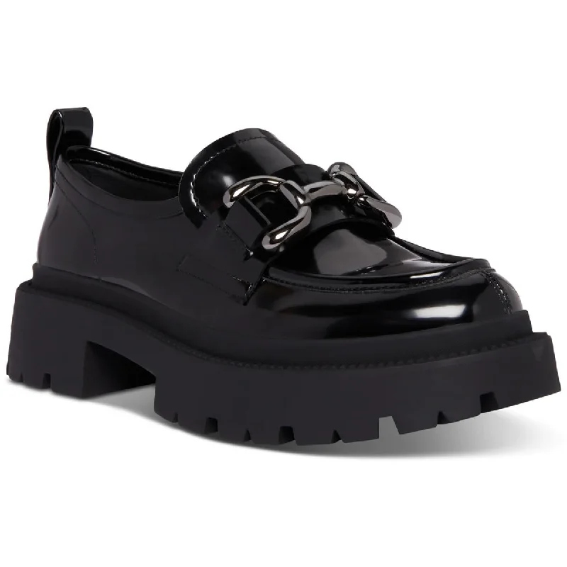 Bold Fashion Madden Girl Womens Ashlee Faux Leather Slip-On Loafers
