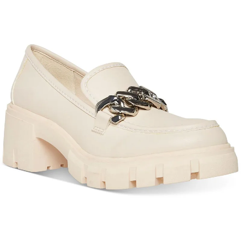Valentine's Special Madden Girl Womens Hoxtonn Faux Leather Lugged Sole Loafers