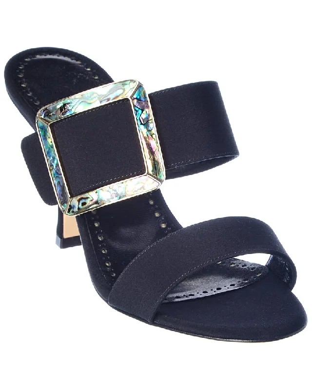Flash Sales Today Manolo Blahnik Gable 90 Silk Sandal
