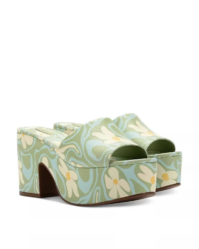 Walking Comfort Shoes Miso Platform Sandal In Tea Flower
