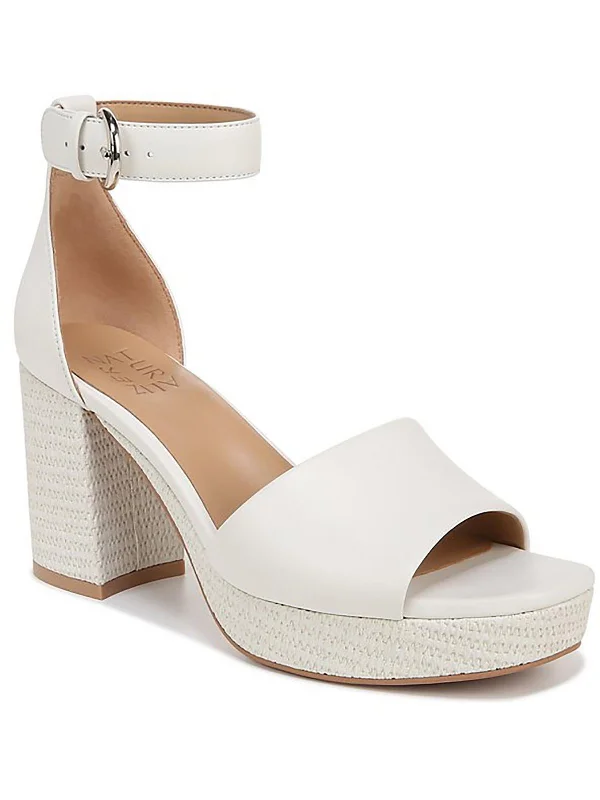 Style Upgrade Pearlyn Womens Buckle Ankle Strap Heels