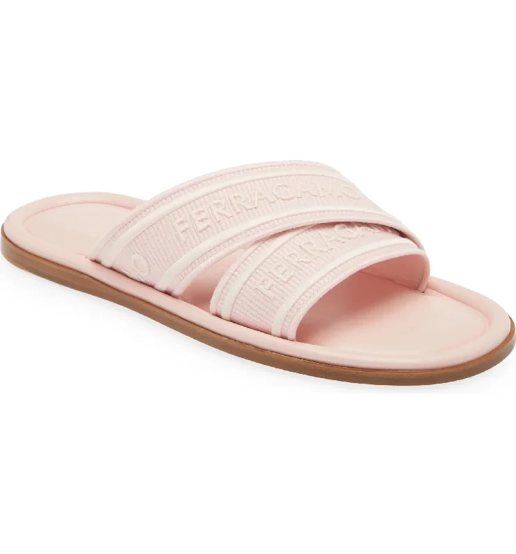 Timeless Elegance Sale Salvatore Ferragamo Women's Laurene Logo Slide Sandals, Pink