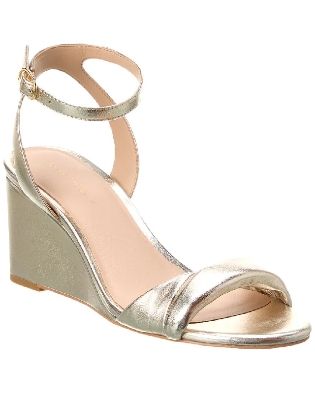 Everyday Elegance Sale Stuart Weitzman Everly 75 Leather Wedge Sandal