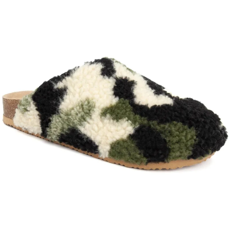 Stylish Statements Sugar Womens Ultra Faux Fur Comfort Insole Clogs