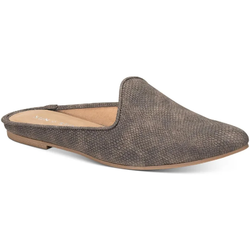 Flash Sale Or Flash Sales Sun + Stone Womens Ninna Faux Leather Padded Insole Mules