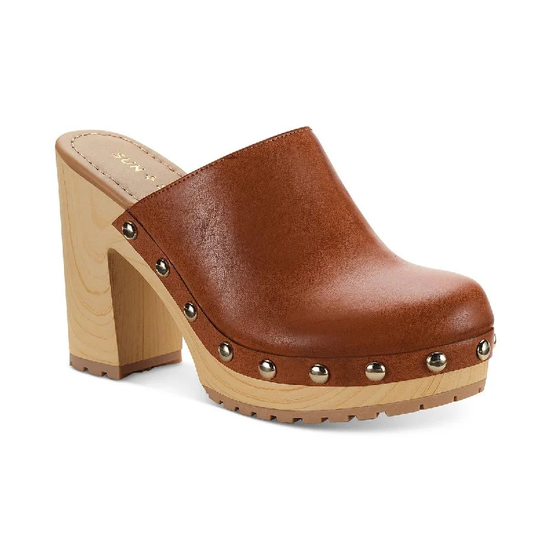 Stylish Basics Sun + Stone Womens Tanyaa Beaded Slip-On Mules