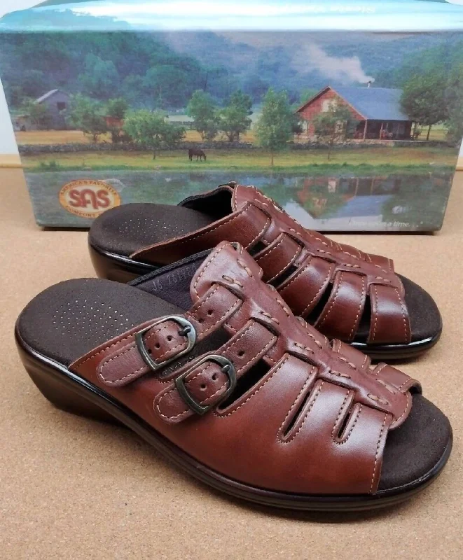 Season Offer Tango Sandal - Medium In Chestnut Brown