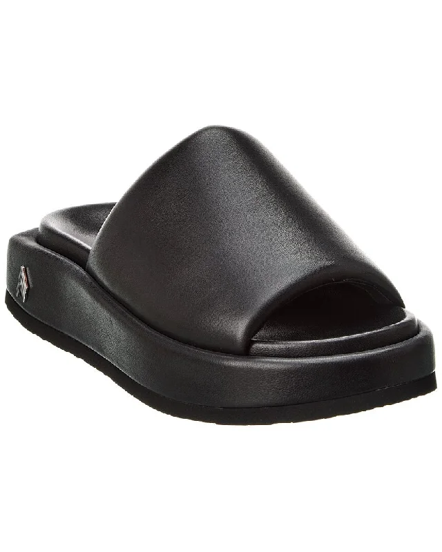 Browse Our Top Products The Attico Mia Leather Flatform Sandal