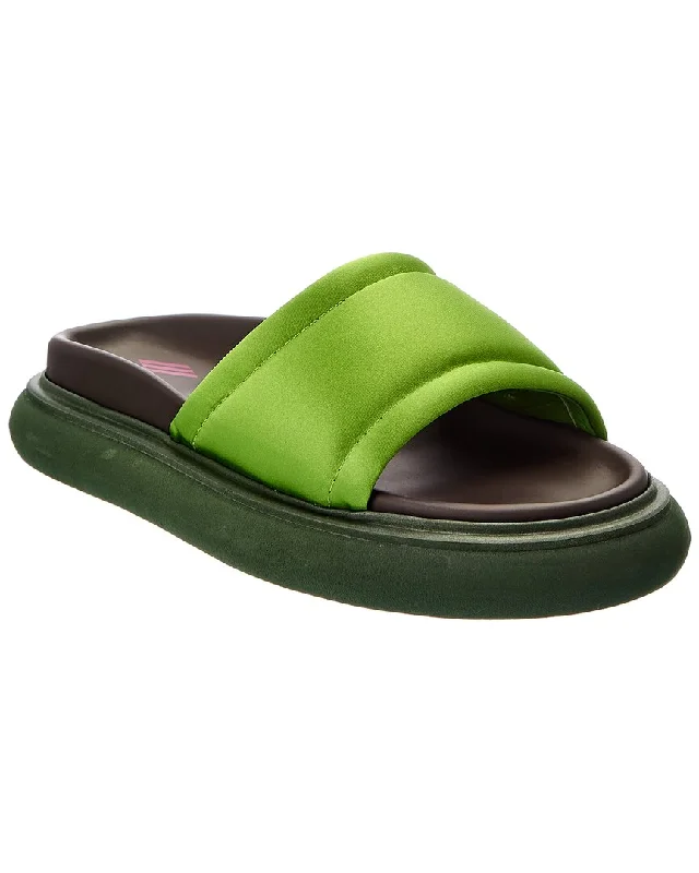 Latest Trends The Attico Padded Satin Platform Sandal