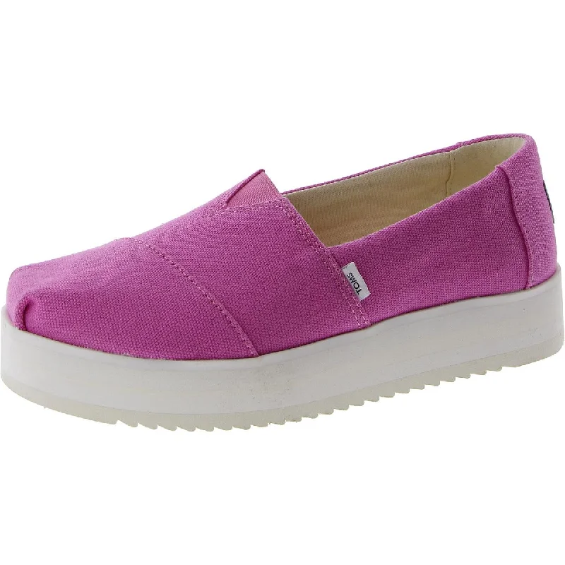 Limited Styles Toms Womens Alp Midform Canvas Slip On Loafers