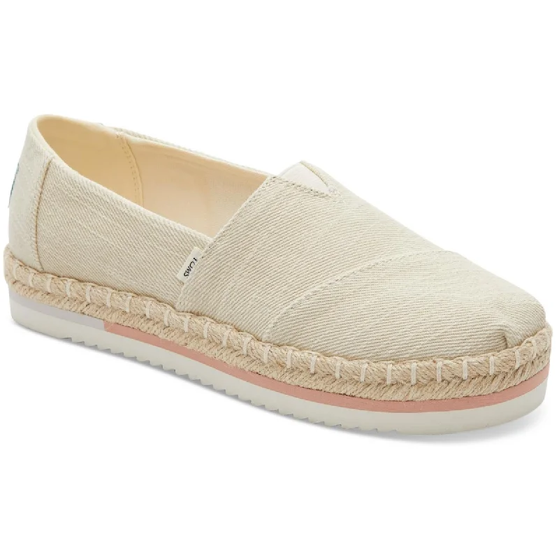 Latest Trends Toms Womens Alpargata Platform Rope Canvas Slip On Loafers