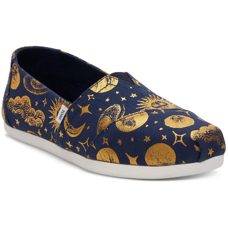 Latest Fashion Toms Womens CELESTIAL PRINT Laceless Flat Loafers