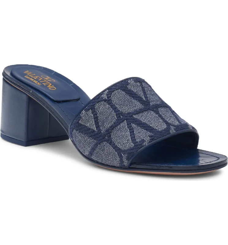 Cozy Chic Promotions Valentino Garavani Women's VLOGO Toile Iconographe Slide Sandal, Denim Cozy Chic Promotions Valentino Garavani Women's VLOGO Toile Iconographe Slide Sandal, Denim