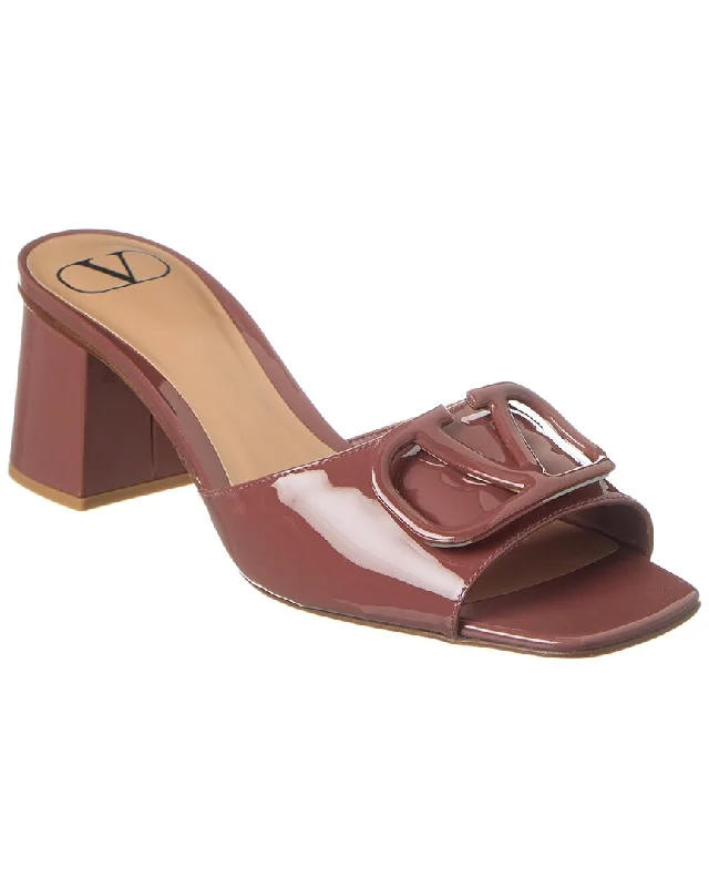 Fashion Deal Valentino VLogo 60 Patent Sandal