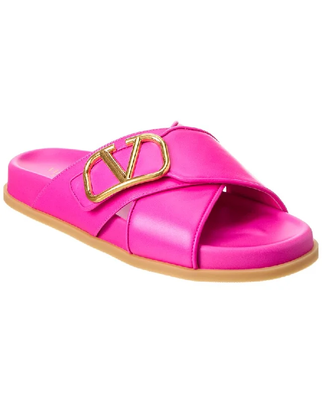 High-Quality Casual Shoes Valentino VLogo Signature Leather Sandal