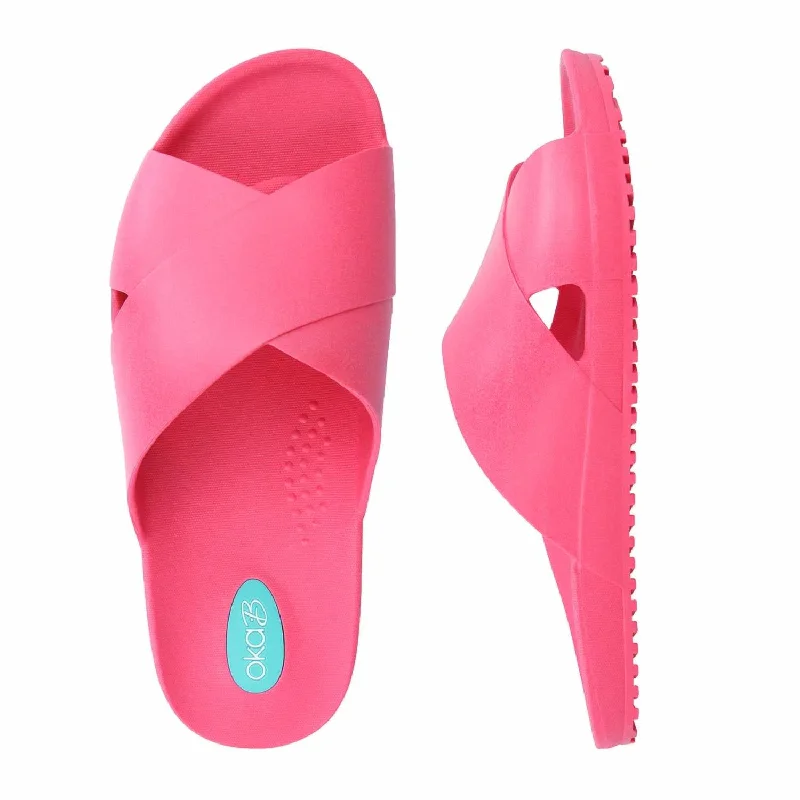 Retro Style Promotions Women Maxell Slide In Neon Pink