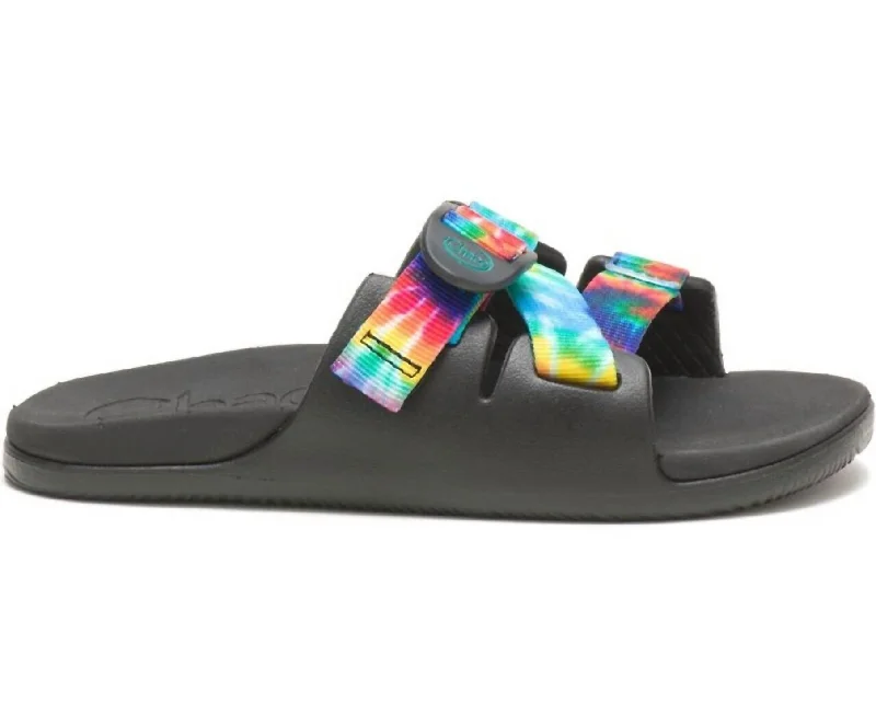 Crazy Price Slashing Women's Chillos Slide Sandal In Dark Tie Dye