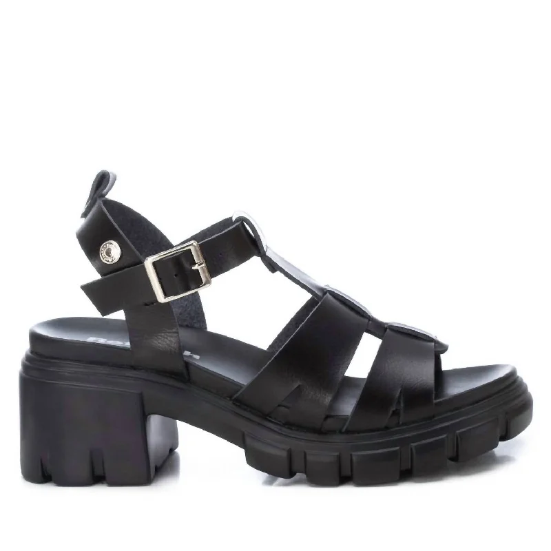 Get The Latest Trends Women's Combat Sandals In Black