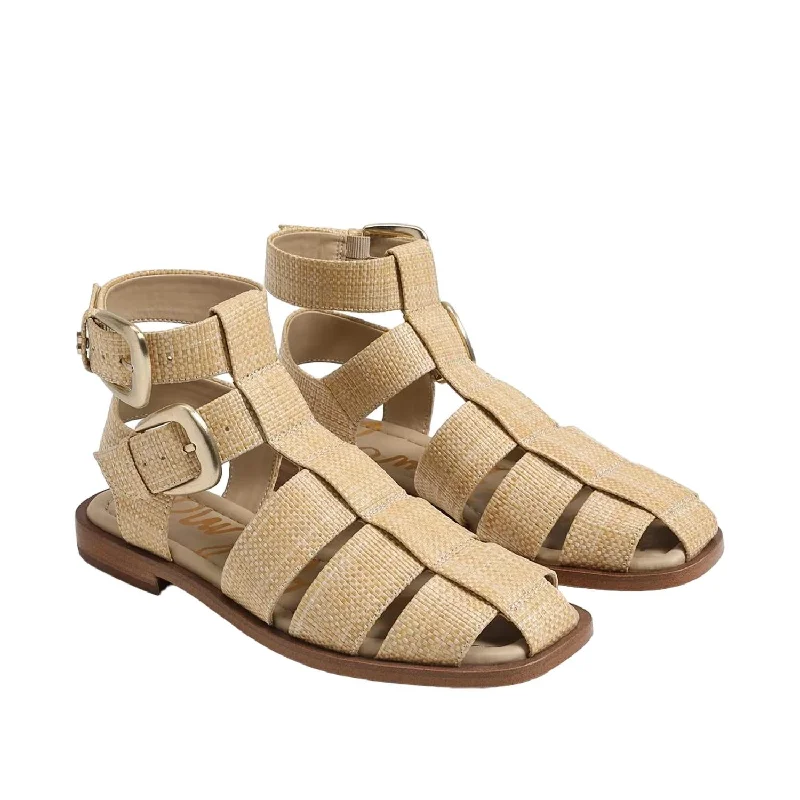 Best Sellers Women's Dawn Ankle Buckle Sandal In Bleached Beechwood Weave