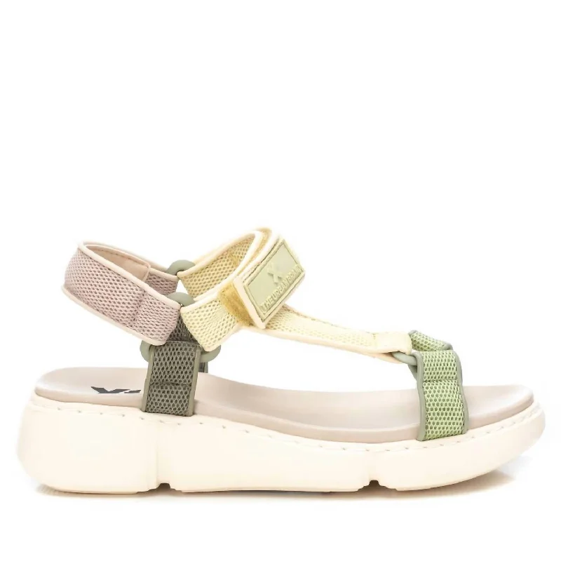 Water-Resistant Shoes Sale Women's Flat Sandals In Kakhi