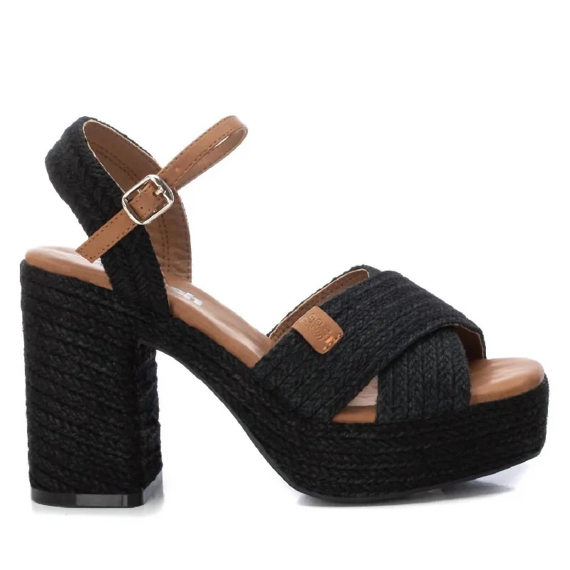 Stylish Shoe Discounts Women's Heeled Sandals In Black