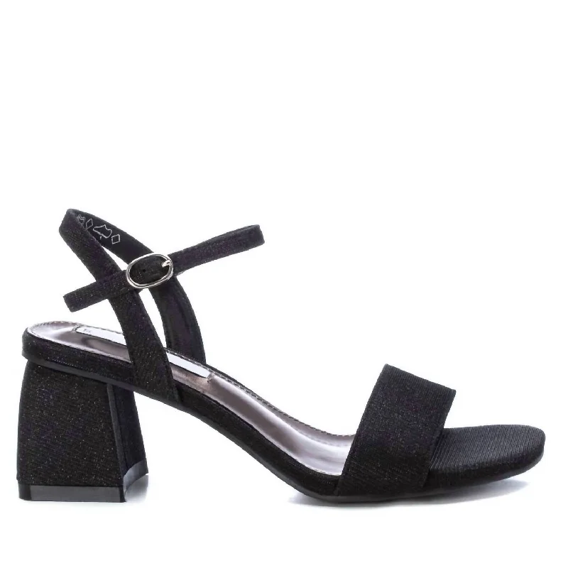 Trendy Pulse Women's Heeled Sandals In Black