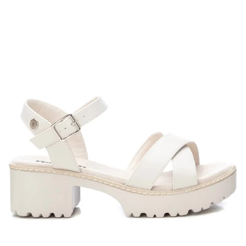 Comfortable Dress Shoes Women's Heeled Sandals In Ice