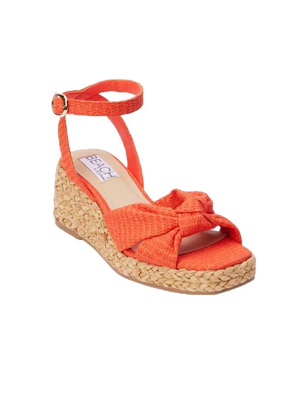 Chic & Cozy Collection Women's Ibiza Sandal In Persimmon