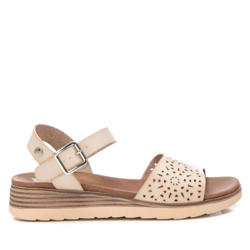 Affordable Shoe Fashion Women's Low Wedge Sandals In Ice