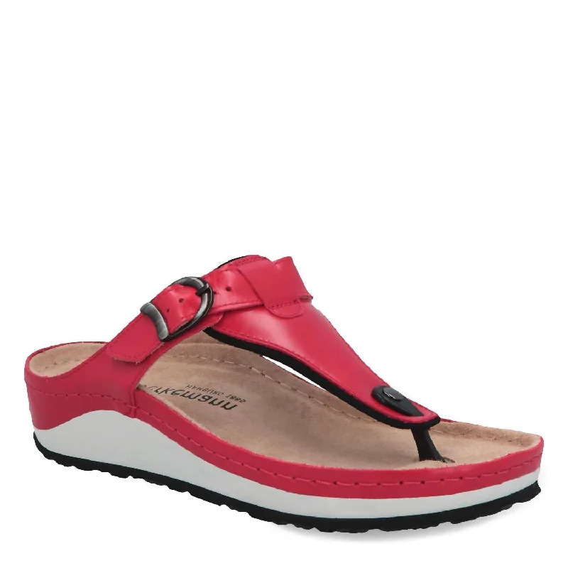 Functional Comfort Shoes Deals Women's Mila Sandal In Red