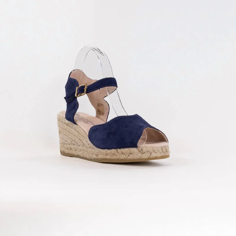 Comfortable Casual Loafers Women's Roundy Sandal In Navy
