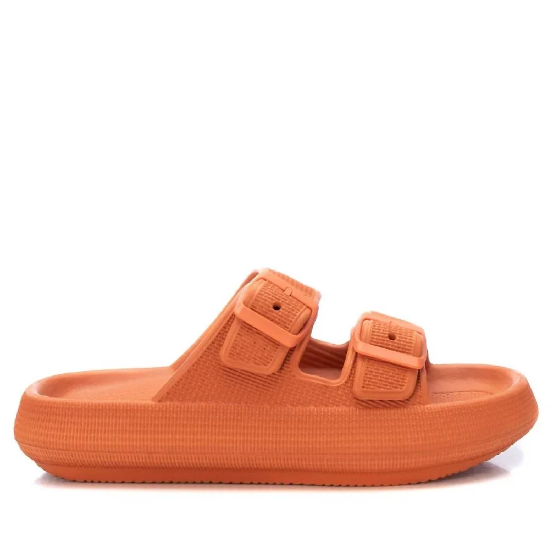 Embrace New Fashion Women's Rubber Flat Sandals In Teja