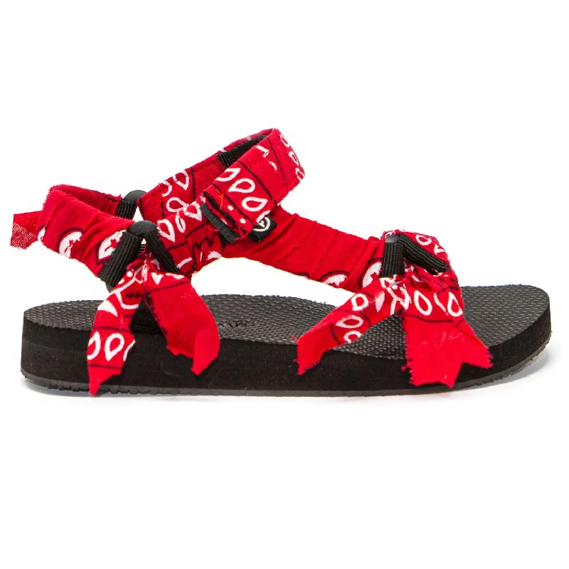 Hot Brand Discounts Women's Trekky Sandals In Red Bandana