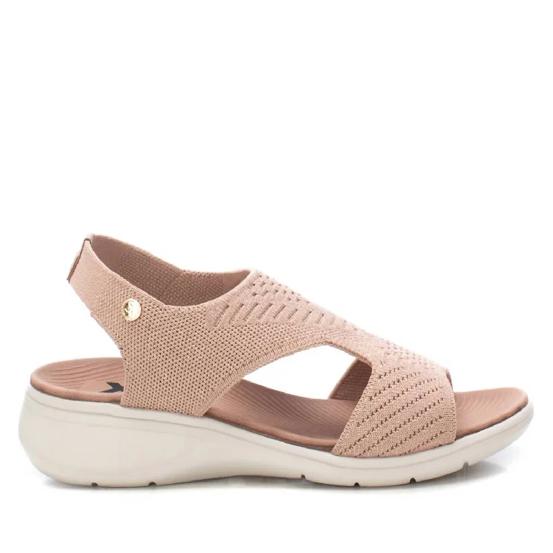 Minimalist Fashion Sale Women's Wedge Sandal In Nude