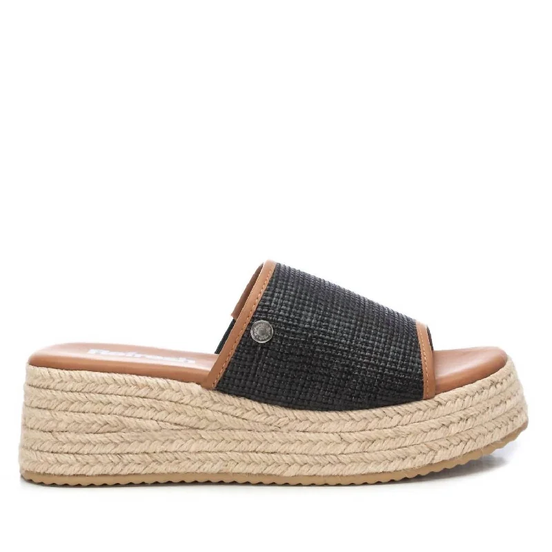 Elegant Evening Shoes Deal Women's Wedge Sandals In Black