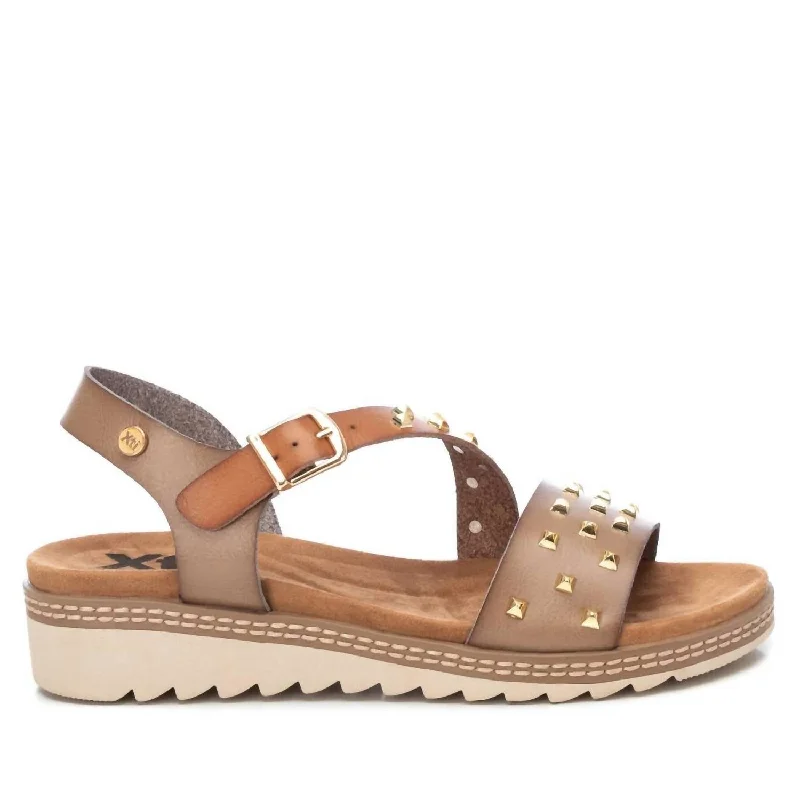 Hot Deals Women's Wedge Sandals In Light Brown