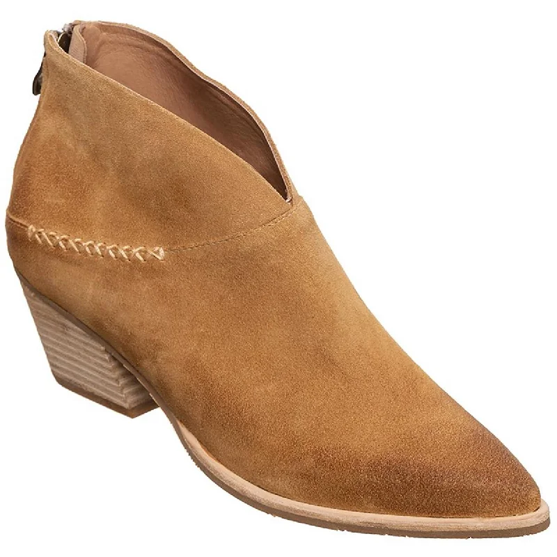Ends Soon Antelope Womens Odette Suede Pointed Toe Booties